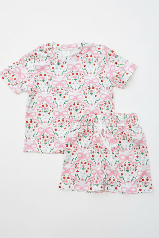 Petal & Bows Shorts Set
