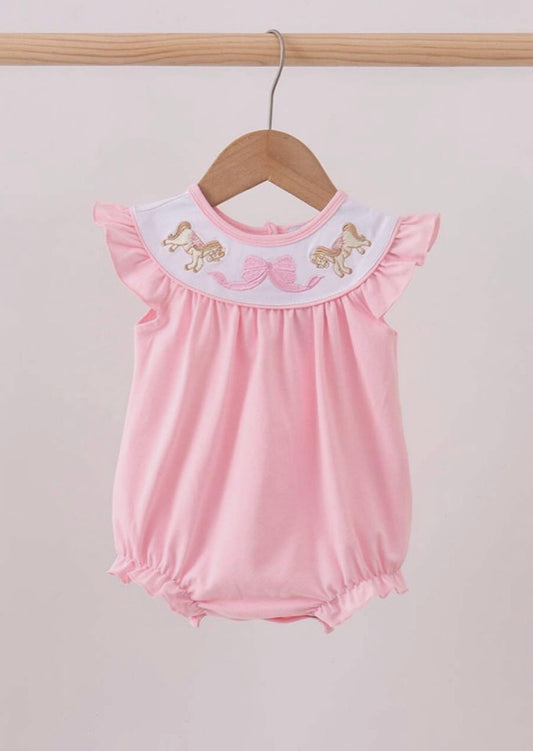 Pink Carousel Ruffle Bubble