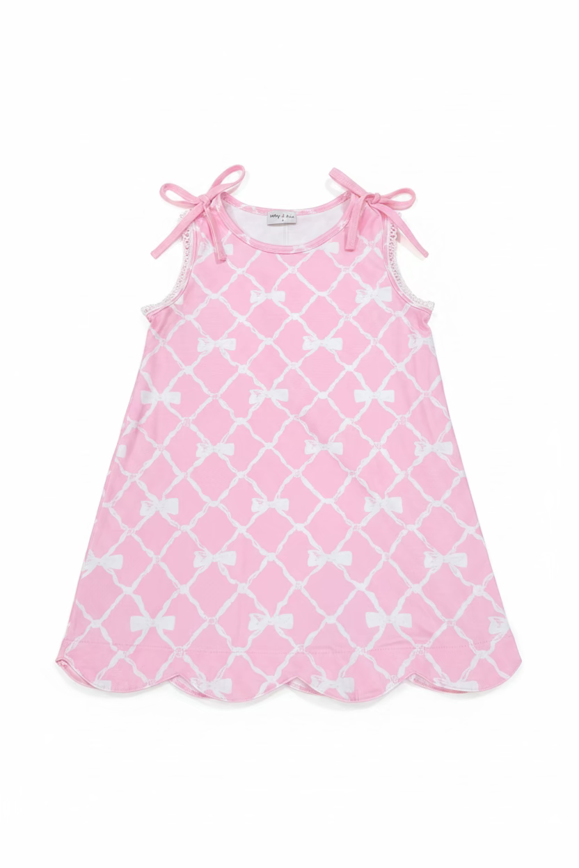 Pretty in Pink Scallop Dress