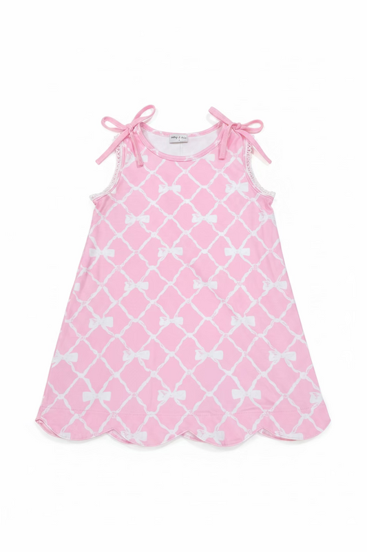 Pretty in Pink Scallop Dress